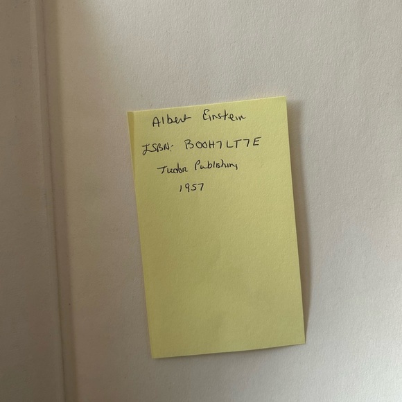 Vintage 1957 Albert Einstein Philosopher - Scientist Hardcover Book - Picture 4 of 5